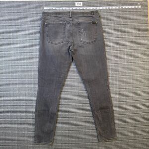 7 For All Mankind Men's The Skinny Jeans Gray Denim Distressed Clean Pocket 31